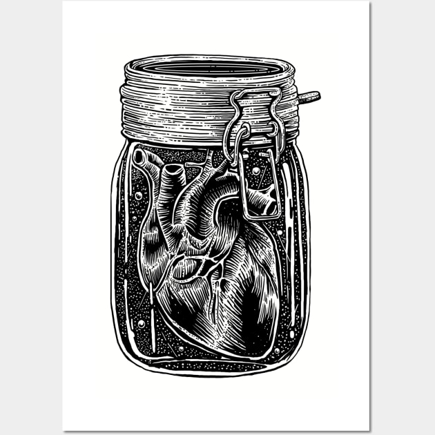 Jar Of Heart Wall Art by DFR